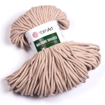 Шнур для макраме YarnArt Macrame Braided 250гр 67м бежевий (№753)