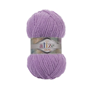 Пряжа плюшева Alize Softy Plus 100г Софті Плюс бузок (№47)