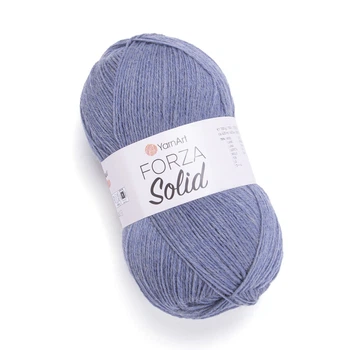 Пряжа шкарпеткова YarnArt Forza Solid Форца Солід джинс (№4614)