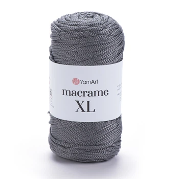 Шнур YarnArt Macrame XL поліефірний для макраме 3мм 250гр 130м темно-сірий (№159)