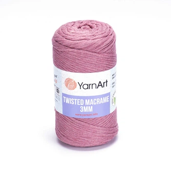 Шпагат для декору YarnArt twisted macrame 3mm 250г троянда (№792)