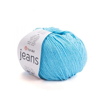 Пряжа YarnArt Jeans для в'язання 50г бірюза (№33)