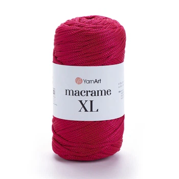 Шнур YarnArt Macrame XL поліефірний для макраме 3мм 250гр 130м темно-малиновий (№143)