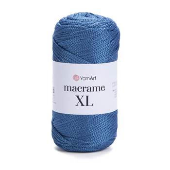 Шнур YarnArt Macrame XL поліефірний для макраме 3мм 250гр 130м волошковий (№169)