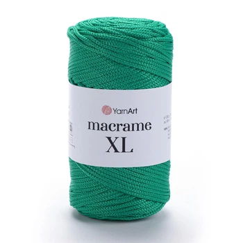 Шнур YarnArt Macrame XL поліефірний для макраме 3мм 250гр 130м яскраво-зелений (№168)
