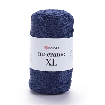 Шнур YarnArt Macrame XL поліефірний для макраме 3мм 250гр 130м темно-синій (№162)