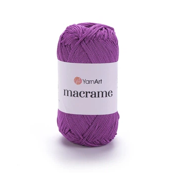 Пряжа поліестер YarnArt Macrame 2 мм 90г фіолетова (№161)