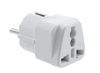Переходник Atcom UK/US - EU White