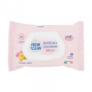 Вологі серветки для інтимної гігієни делікатні fresh&clean salv.int.calendula 20 шт.