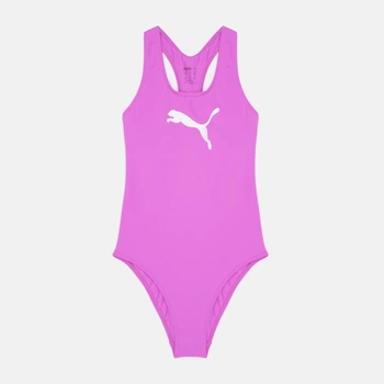 Дитячий суцільний купальник для басейну для дівчинки Puma 93813707 134-140 см Electric Orchid (8720245745093)