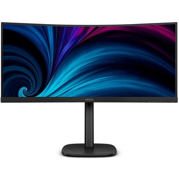 Монитор TFT 34" Philips 34B2U3600C, WQHD, VA, 120Гц, изогн., HDMI, DP, USB-C, RJ-45, USB-hub, HAS, черный