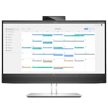 Монитор TFT 23.8" HP E24mv G4, IPS, HDMI, VGA, DP, USB, Cam, HAS, Pivot, колонки, серебристый