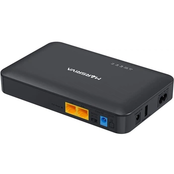 Джерело безперебійного живлення Marsriva DC UPS для роутерів KP2Pro 240VAC 2xDC+PoE24V1A+USB OUT, 2x5V/9V/12V2.5A 30W 8000mAh