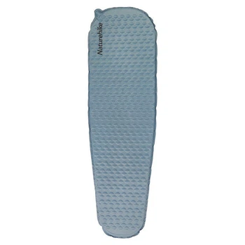 Матрац туристичний надувний одномісний Naturehike CNK2300DZ013, 185x55x3.5 см, блакитний, овальний
