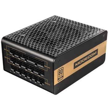 Блок живлення 850W Modecom VOLCANO 850 ЗОЛОТИСТИЙ, 120mm, MODULAR, 80+ Золотистий, Retail Box