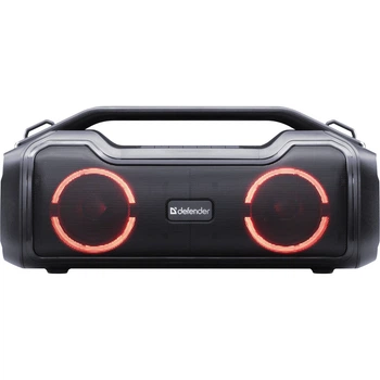 Акустична система 1.0 Defender Beatbox 50, 50W, Bluetooth/RGB/TF/TypeC/IPX5/PWB чорна