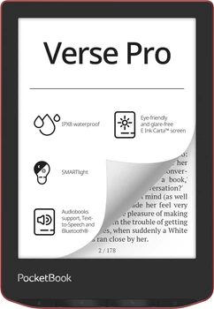 Електронна книжка PocketBook Verse Pro (PB634) Passion Червоний