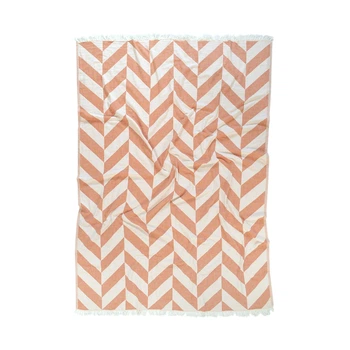 Плед-накидка 130*180 см Barine - Fishbone Throw Orange 130*180
