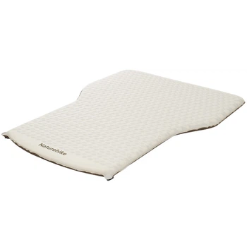 Матрац автомобільний кемпінговий двомісний Naturehike CNK2450WS010 197х134х6,5 см світлий із вбудованою помпою для надування (6976507663328)
