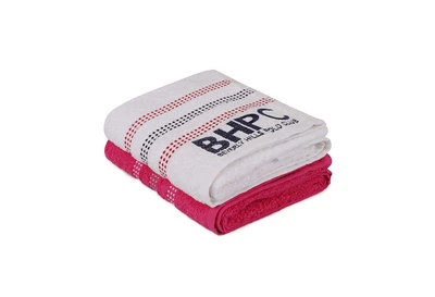 Набір рушників Beverly Hills Polo Club 120107288 50х90 см Махра White, Fuchsia