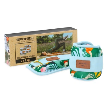 Утяжелители для рук и ног Spokey HOME JUNGLE 2x1 kg. Бирюзовый