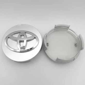 Колпачок заглушка ступицы колеса Toyota 62 мм тип 2 хром