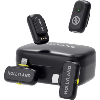 Микрофонная радиосистема Hollyland LARK A1 Combo 2TX + RX/Lightning + RX/USB-C Space Gray [164071]