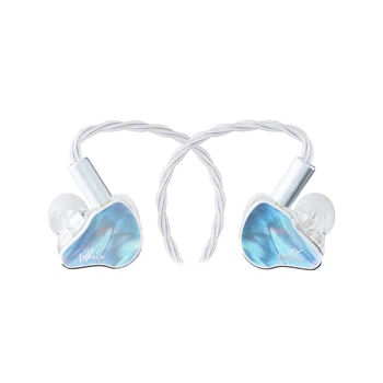 WLmouse HUAN IEM Blue гібридні IEM навушники 1DD + 8BA CNC магнієвий корпус Type-C DSP кабель