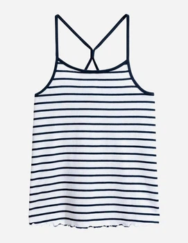 Майка H&M ДД015397 (04915635) колір білий чорний 170