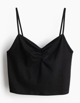 Топ H&M Ж1125529 (12127739) колір чорний S
