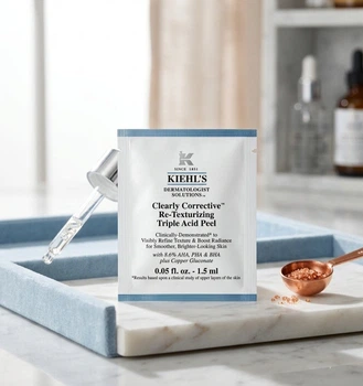 Ретекстурирующий пилинг с тремя типами кислот Kiehl's Clearly Corrective Daily Retexturizing Triple Acid Peel