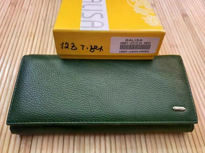 Кошелек женский из эко кожи BALISA темно-зеленый 8601-123
