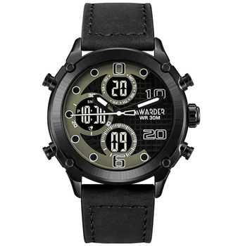 Часы наручные Awarder 017 Black Leather