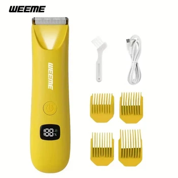 Тример WEEME прецизійний LED для бікіні та тіла акумуляторний 600 мАг USB електробритва для чоловіків і жінок з ЖК дисплеєм (trimer2)