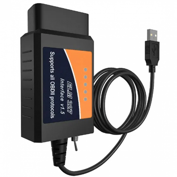 Сканер адаптер USB с переключателем для полнофункциональной диагностики автомобилей Ford Mazda с 1995 года (483385-Prob) Черный