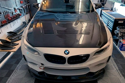 Капот V4 (Карбон) для BMW 2 серия F22/F23 2014-2021 гг
