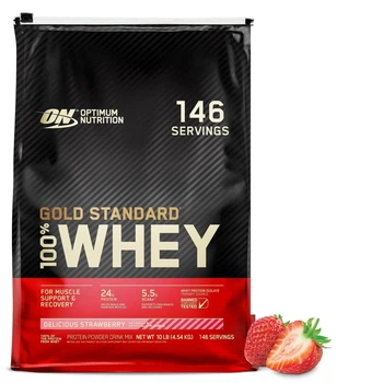 Сироватковий протеїн Optimum Nutrition Gold Standard 100% Whey полуниця 4540 г