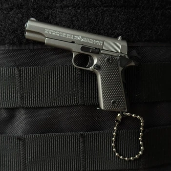 Сувенірний Пістолет COLT 1911 CLASSIC сірий, розбірний брелок з металу 1:3 фіджет