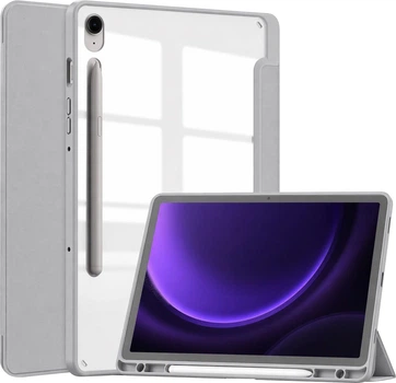 Чехол для планшета BeCover Soft Edge для Samsung Galaxy Tab S9 (SM-X710/SM-X716)/S9 FE (SM-X510/SM-X516B) 11" с креплением для стилуса Gray (BC_715573)