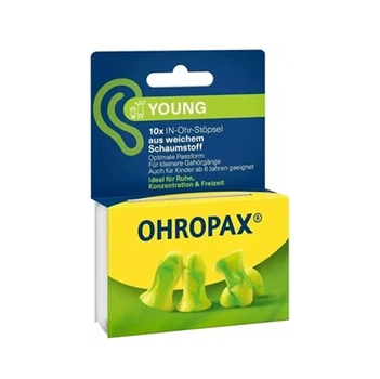 Пенные беруши для сна Ohropax Mini Soft 5 пар зеленого цвета SNR 35дБ