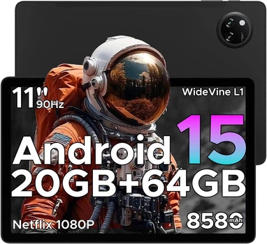 Планшет 11" Doogee Tab A9+ 4+16/64Gb 8 ядер Android 15 8580mAh