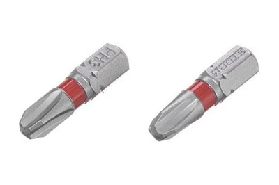 Біта викруткова насадка хрестоподібна Intertool PH3 x 25 мм Storm (в упаковці 2 шт.)
