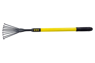 Грабли веерные садовые Mastertool 740-1015 x 160 мм резиновая ручка