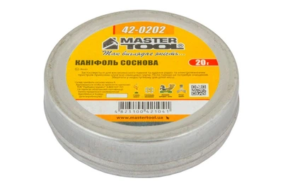 Флюс для паяння каніфоль Mastertool 20 г соснова 42-0202