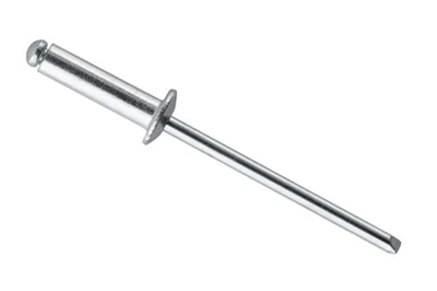 Заклепки вытяжные с плоской головкой Intertool 3.2 х 12.0 мм (в упаковке 50 шт.)