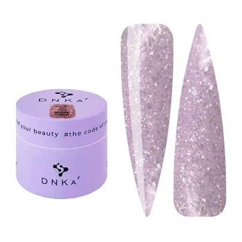 Гель для моделирования DNKa Builder Gel Vision 0036 с блестками пудровый розовый 15 мл