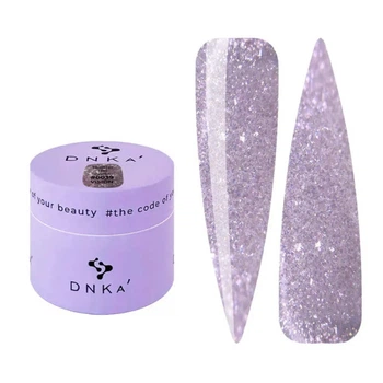 Гель для моделирования DNKa Builder Gel Vision 0039 с блестками сиреневый 15 мл