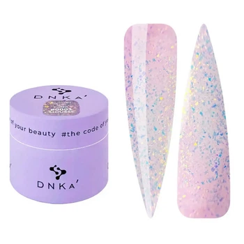Гель для моделирования DNKa Builder Gel Mousse 0003 молочно-лиловый с опаловым шиммером 15 мл