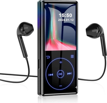 MP3 плеер 96GB Bluetooth 5.0, 2.4" экран, FM, диктофон, с наушниками