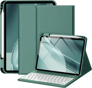 Чехол с Bluetooth клавиатурой drivego KB-110 для iPad 10th/11th Generation (2022/2025) с подсветкой немецкая раскладка